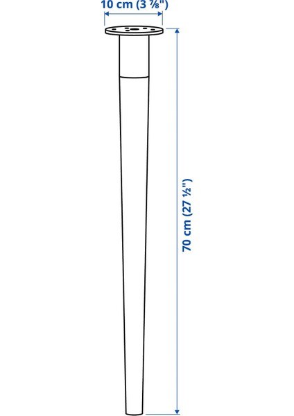 Hılver Çalışma Masası Ayağı Bambu 70 cm fiyatları