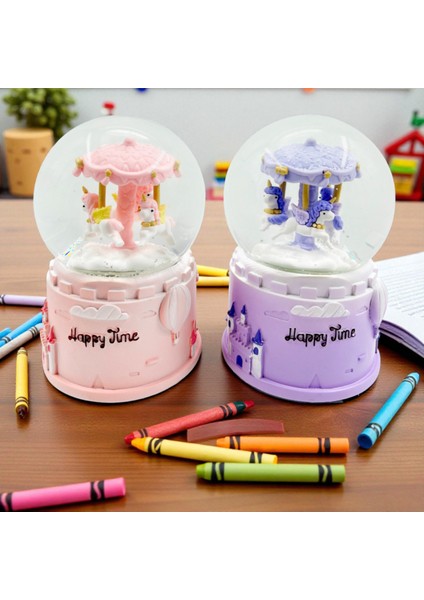 Atlı Karınca Hediyelik Kar Küresi Büyük Boy Kurmalı Kar Küresi 1 Adet