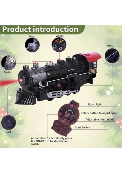 Classic Steam Kumandalı 2,4 Ghz Pilli Tren Seti 30 Parça 1613G indirimleri