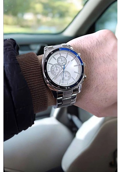 Erkek Kol Saati Gümüş Kordon (Beyaz Kadran) fiyatları