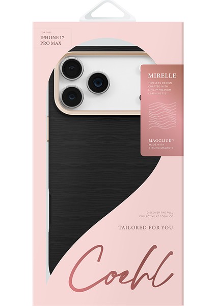 iPhone 17 Pro Max Uyumlu Kılıf M-Safe Şarj Özellikli Askı Ipli Coehl Mirelle Kapak Siyah fırsatları