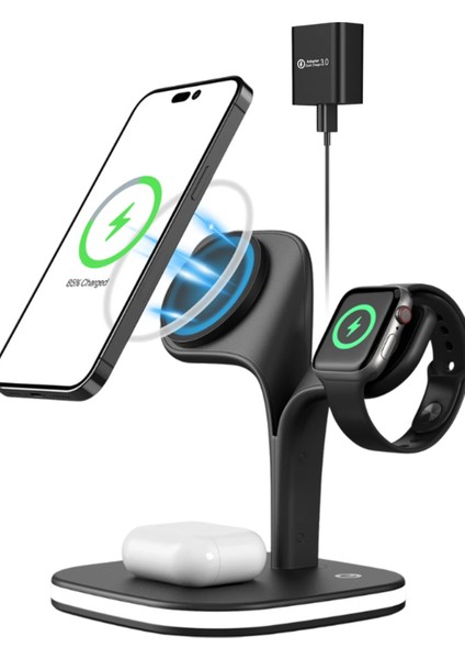 Mtxdpn Newface YM-UD22 Kablosuz Şarj Masaüstü Set - Siyah