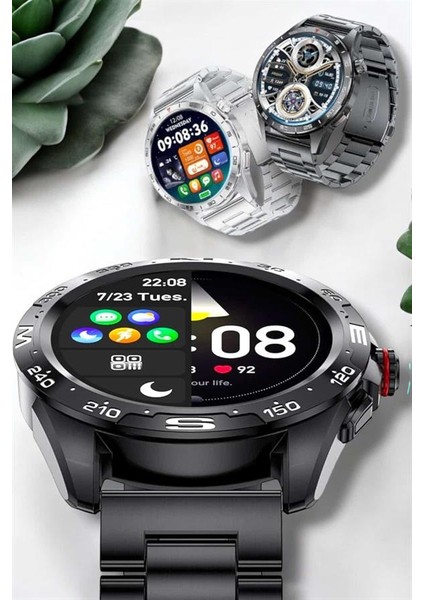 Akıllı Saat Sağlık ve Fitness Takibi Bluetooth Bağlantılı Dokunmatik Ekran