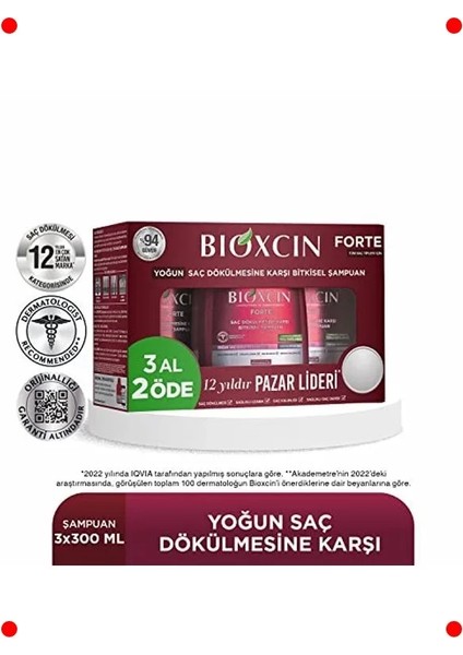 Saç Dökülmesine Karşı Şampuan - 300ML (3 Al 2 Öde) fiyatları
