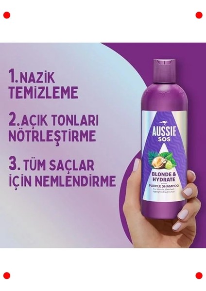 Açık Renk Saçlar Için Mor Şampuan 500ML modelleri