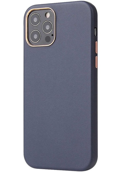 iPhone 12 Pro Max Kılıf Spıa Eyzi Kapak-Lacivert