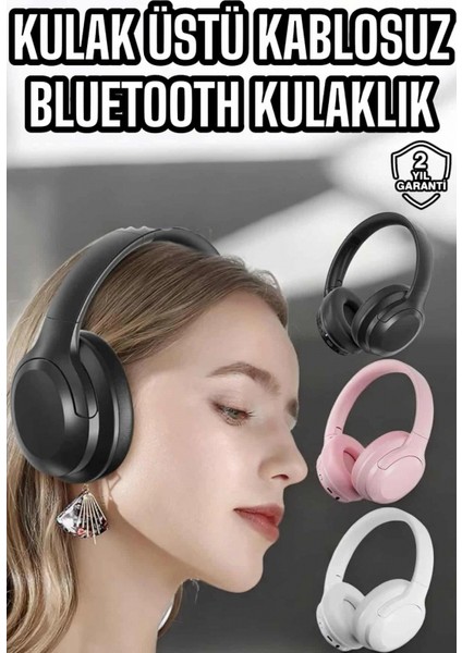 Kablosuz Bluetooth Kulaklık Anc/enc Destekli Kulak Üstü Yüksek Ses Kaliteli