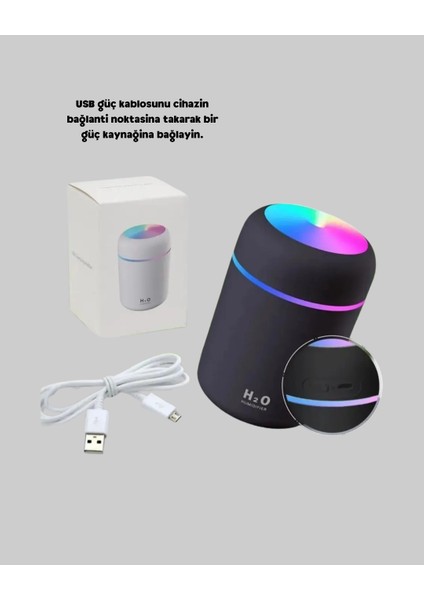 Mtxdpn LED Işıklı USB Nemlendirici – Sürekli ve Aralıklı Püskürtme Modu indirimleri