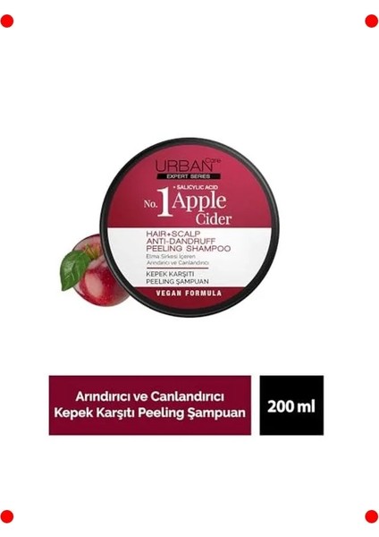 Elma Sirkesi & Salisilik Asit Kepek Peeling Şampuan 200 ml fiyatları