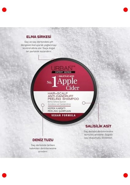 Elma Sirkesi & Salisilik Asit Kepek Peeling Şampuan 200 ml modelleri