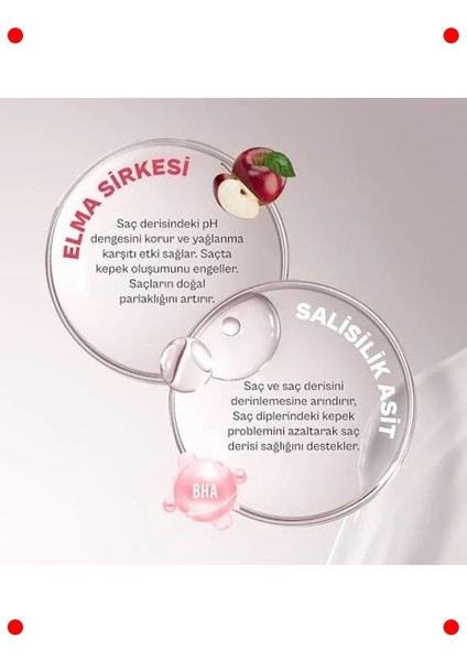 Elma Sirkesi & Salisilik Asit Kepek Peeling Şampuan 200 ml indirimleri