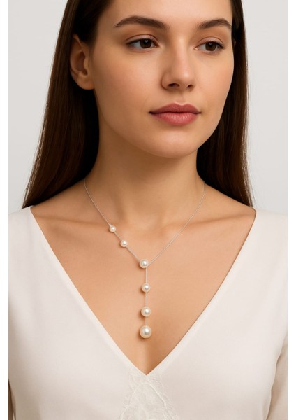 Özel Tasarım Y Inci Kolye