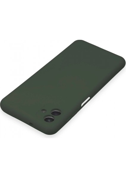 Samsung Galaxy A04E Kılıf Nano Içi Kadife Silikon - Koyu Yeşil (K95) fırsatları