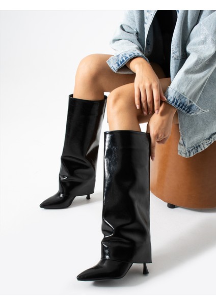 Dora Kadın Deri Sivri Burun Topuklu Çizme fırsatları