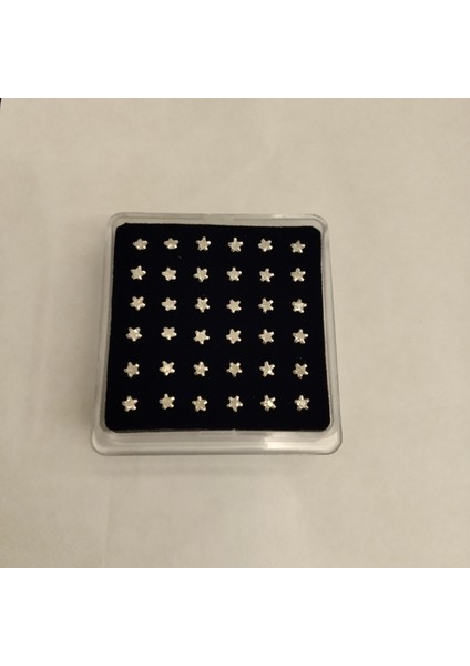 925 Ayar Gümüş Zirkon Taşlı Yıldız Model Gümüş 3 Adet Ekonomik Hızma (4mm) fiyatları