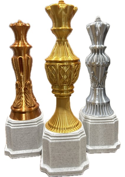 Isme Özel Bronz Satranç Ödül Kupası modelleri
