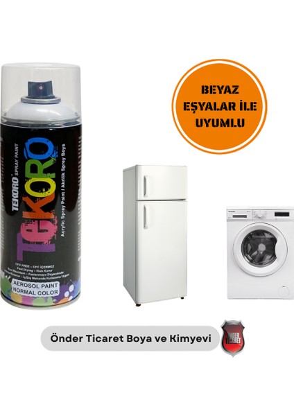 Akrilik Sprey Boya Tekoro 400 ml – Metal, Plastik, Ahşap Cam ve Oto Yüzeylere Uygun Renkler