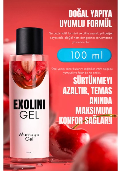 Kiraz Aromalı Su Bazlı Jel 100 ml | Özel Anlar Için Yumuşak Dokunuş, Sürtünmesiz Deneyim fiyatları