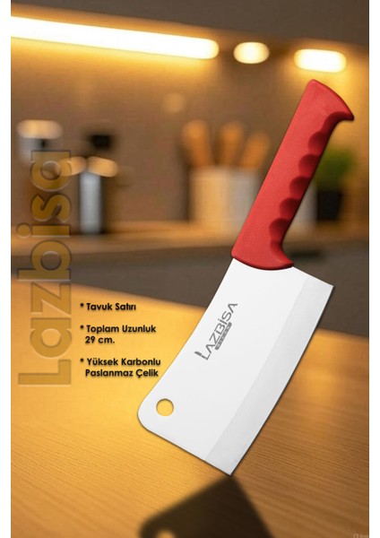 Silver Serisi Mutfak Bıçak Tavuk Kemik Et Satırı Mutfak Bıçak Satırı Hds-64 fiyatları