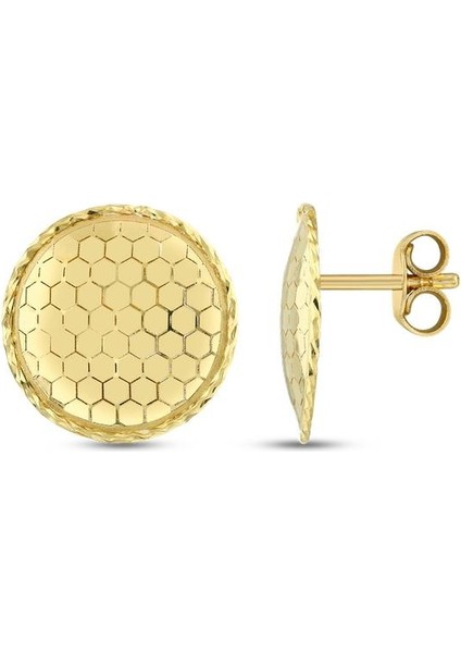 Tasarım Altın Küpe - 14K