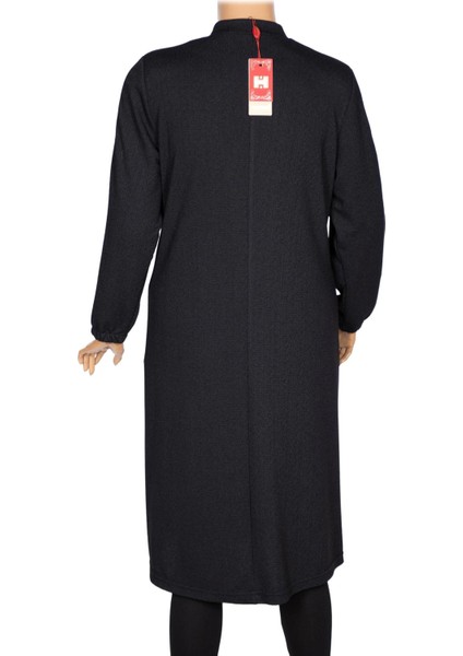 Hesna Kadın Zeren Büyük Beden Baharlık Fermuarlı Siyah Kap Ceket indirimleri