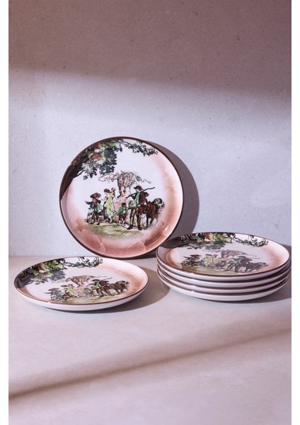 Old English the Farmers 6 Kişilik Pasta Takımı 21 cm fırsatları