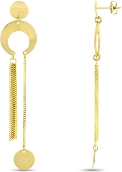 Tasarım Altın Küpe - 14K