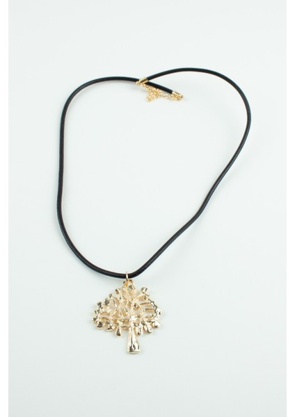 Yaşam Ağacı Uçlu Vegan Deri Kolye fırsatları