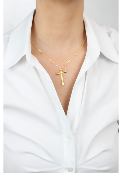 Ince Zincir Harf Kolye T Harfi