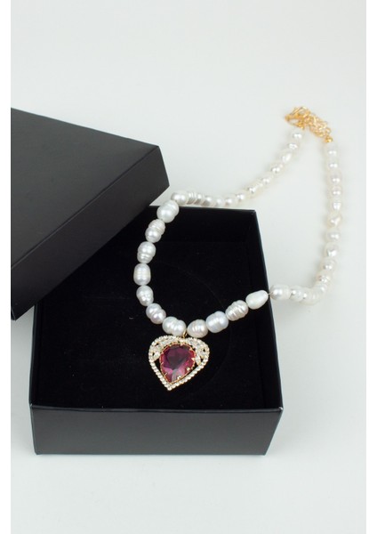 Kalp Figür Gerçek Inci Kolye fırsatları