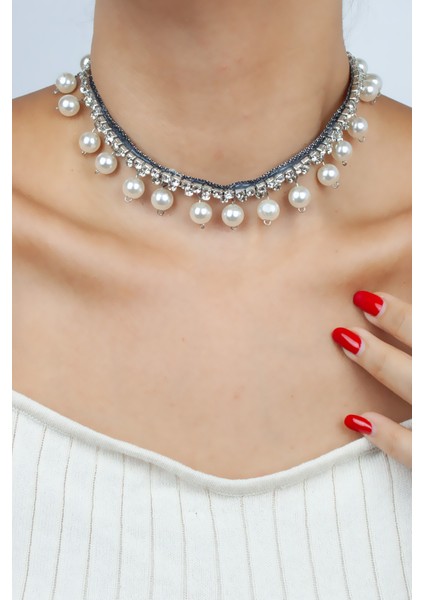 Inci Sallantılı Zirkon Taşlı Gerdanlık fiyatları