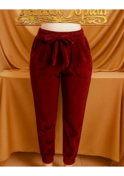 Kadife Cebli Lastikli Alt