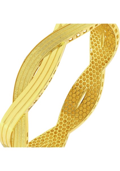 Altın Kelepçe Bilezik - 14K fırsatları