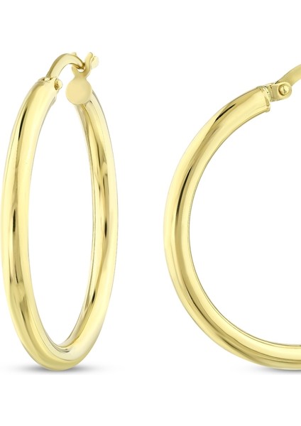 Altın Halka Küpe - 14K fiyatları