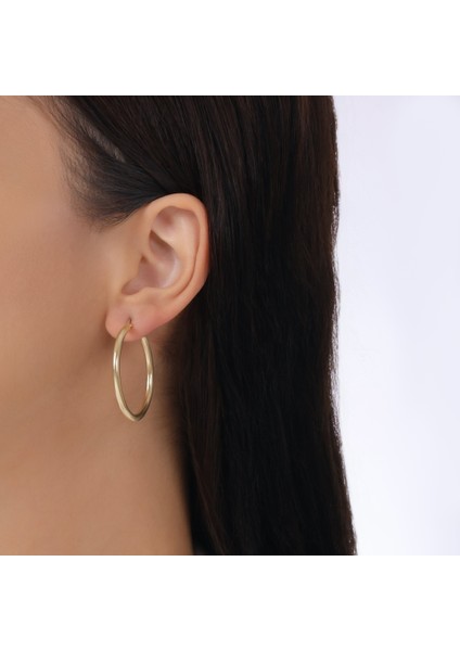 Altın Halka Küpe - 14K modelleri