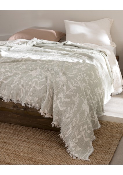 Fabrice Çift Kişilik %100 Pamuk Yatak Örtüsü - Gri fiyatları