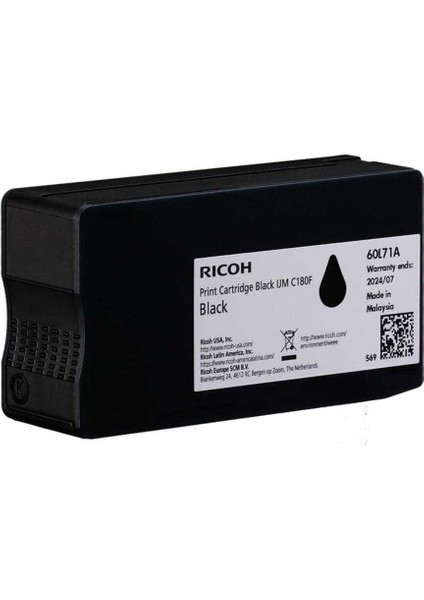 C180F 408517-60L71A Siyah Orijinal Kartuş