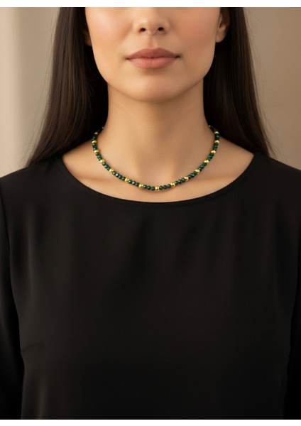 Kristal Boncuk Altın Top Kolye fiyatları