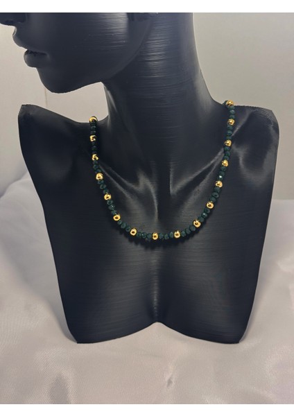 Kristal Boncuk Altın Top Kolye indirimleri