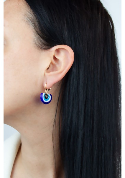 Cam Murano Detay Gold Küpe