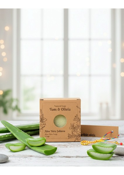 Aloe Vera Sabunu – Nemlendirici ve Cilt Yenileyici, %100 Doğal