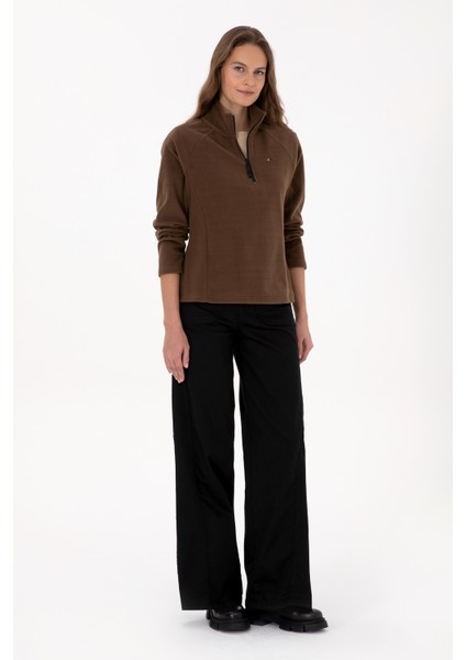 Kadın Kahverengi Sweatshirt 50316714-VR029 fırsatları