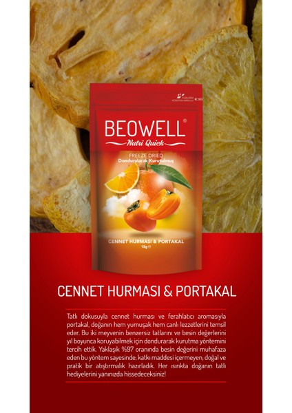 Nutri Quick – Freeze Dried Dondurularak Kurutulmuş Cennet Hurması & Portakal fiyatları