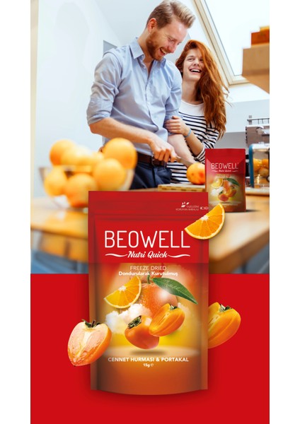 Nutri Quick – Freeze Dried Dondurularak Kurutulmuş Cennet Hurması & Portakal