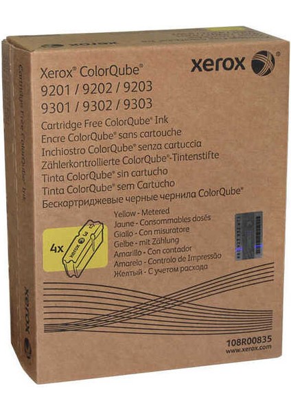 Colorqube 9201-108R00835 Metered Sarı Orijinal Katı Mürekkep Dörtlü