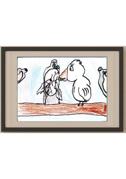 Aova Matukoluh 29X21CM Orijinal Karikatür Tablo