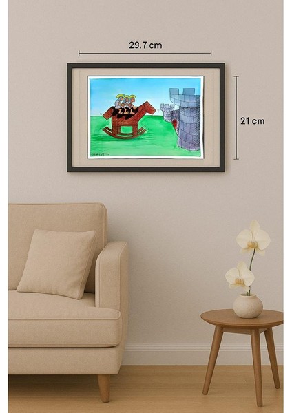 Ramin Rezaie 29X21CM Orijinal Karikatür Tablo fiyatları