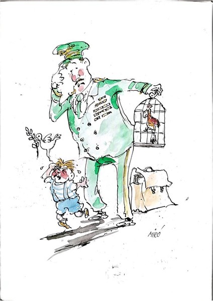 Georgijevski Miroslav 29X21CM Orijinal Karikatür Tablo modelleri