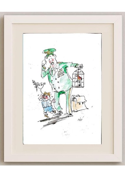 Georgijevski Miroslav 29X21CM Orijinal Karikatür Tablo fırsatları