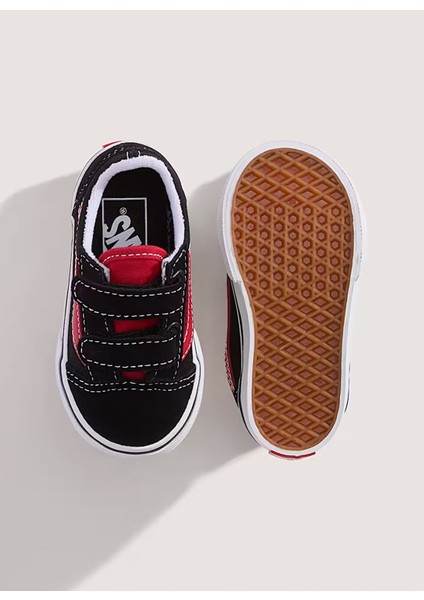 Siyah - Kırmızı Bebek Yürüyüş Ayakkabısı VN000CTGY091-OLD Skool V modelleri